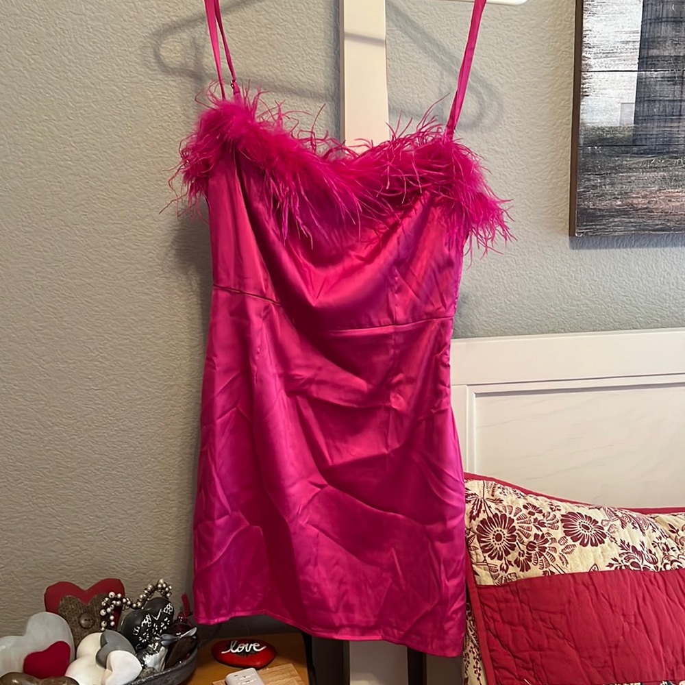 Pink fun mini dress